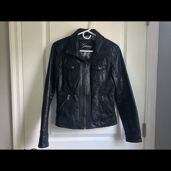 Guess Jackets & Blazers - Guess Leather Jacket